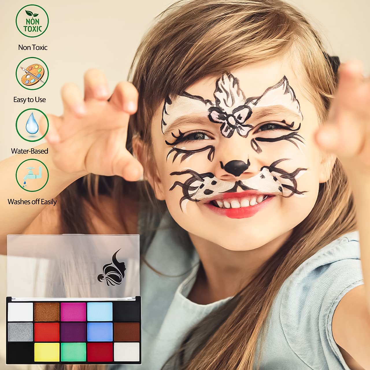 ZENTANMEI stencils arrangement demonstrating quick, repeatable face patterns