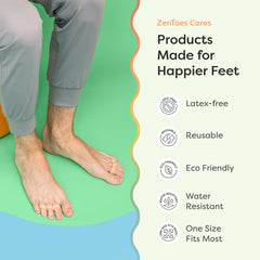 ZenToes beige original support in use showing gentle separation comfort
