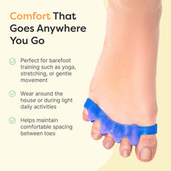 ZenToes foam wedges detail showing customizable spacing benefit
