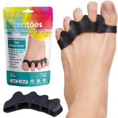 ZenToes front view packaging showing pair and benefits