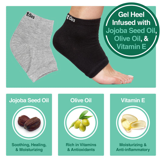 ZenToes close-up of gel-lined heel highlighting moisturizing texture