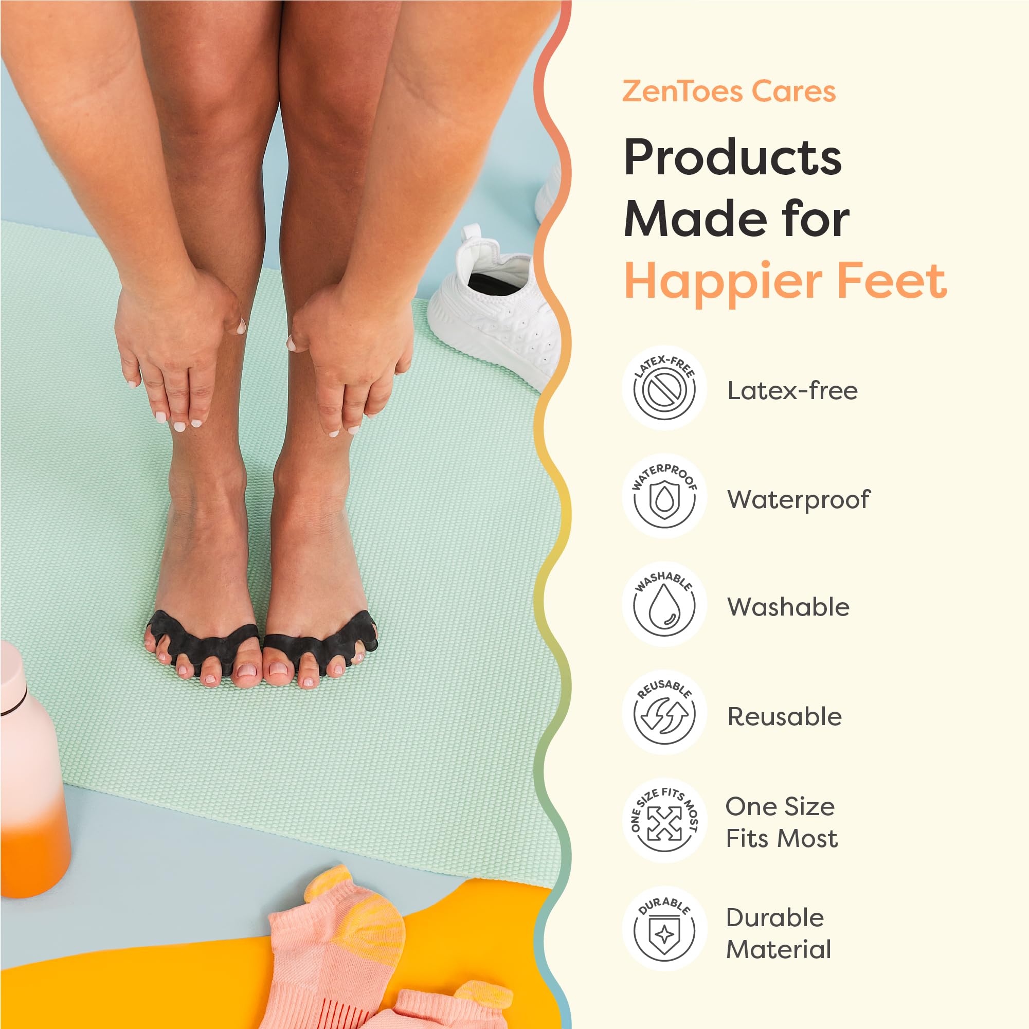 ZenToes in lifestyle setting after exercise promoting recovery