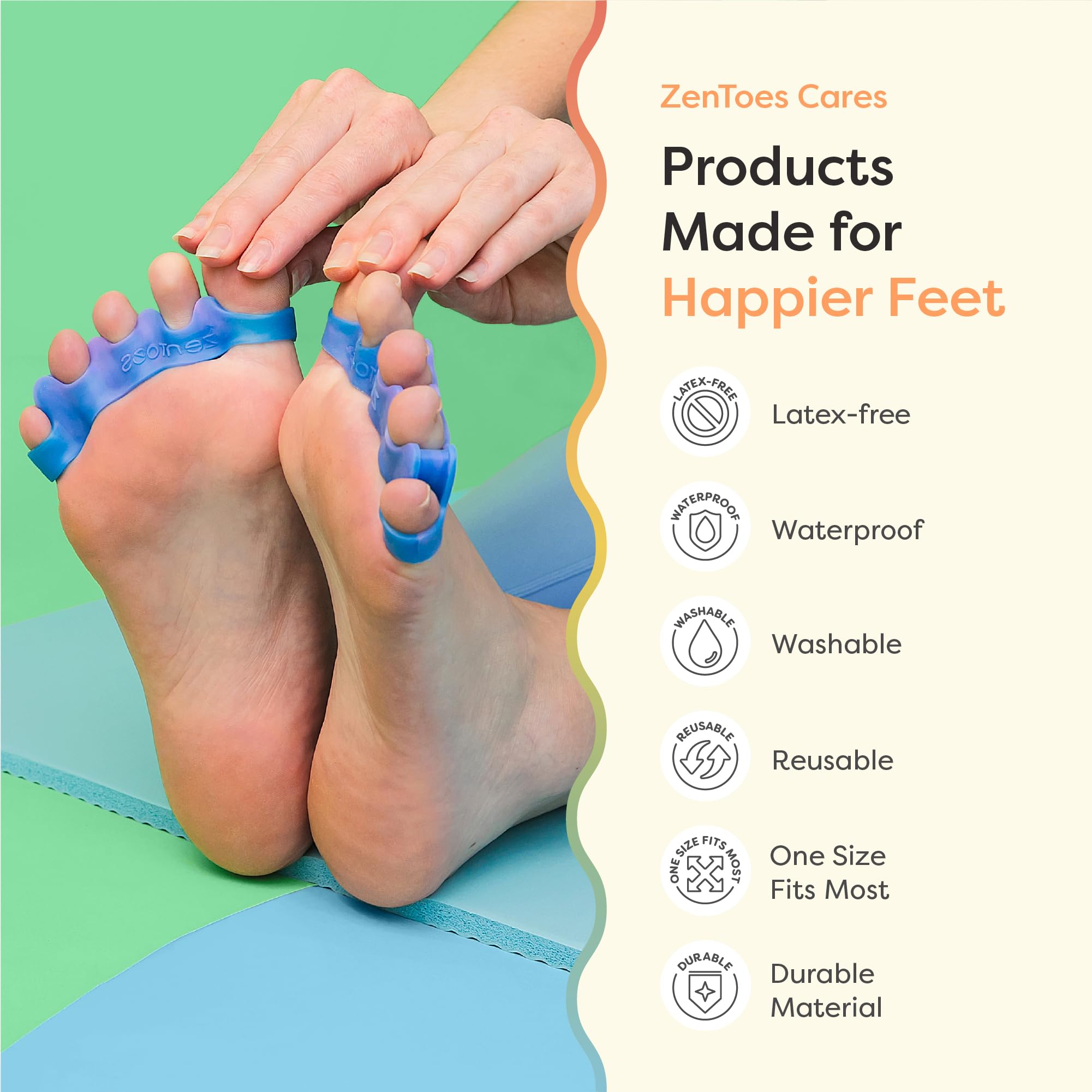 ZenToes lifestyle relaxing after shoes depicting pressure relief