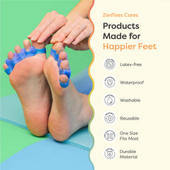 ZenToes lifestyle relaxing after shoes depicting pressure relief