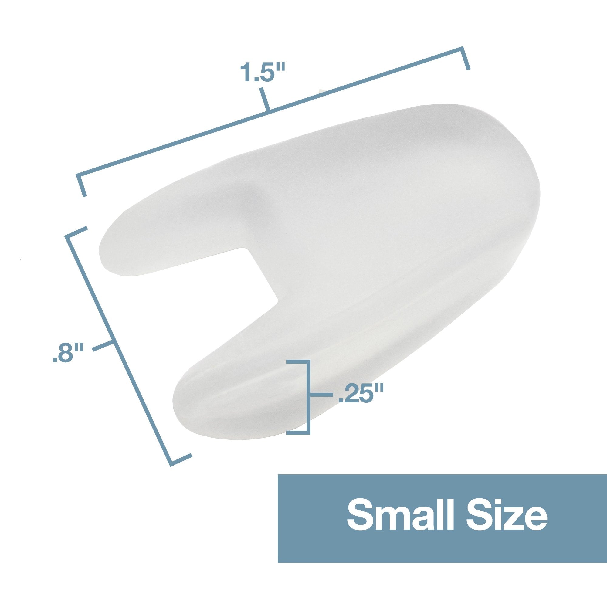 ZenToes separators inside a sneaker demonstrating reduced toe rubbing and comfort