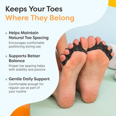 ZenToes side profile showing separator fit and support