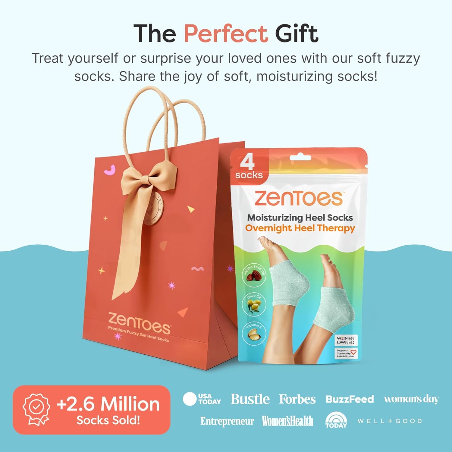 ZenToes care label and materials for easy washing and reuse information