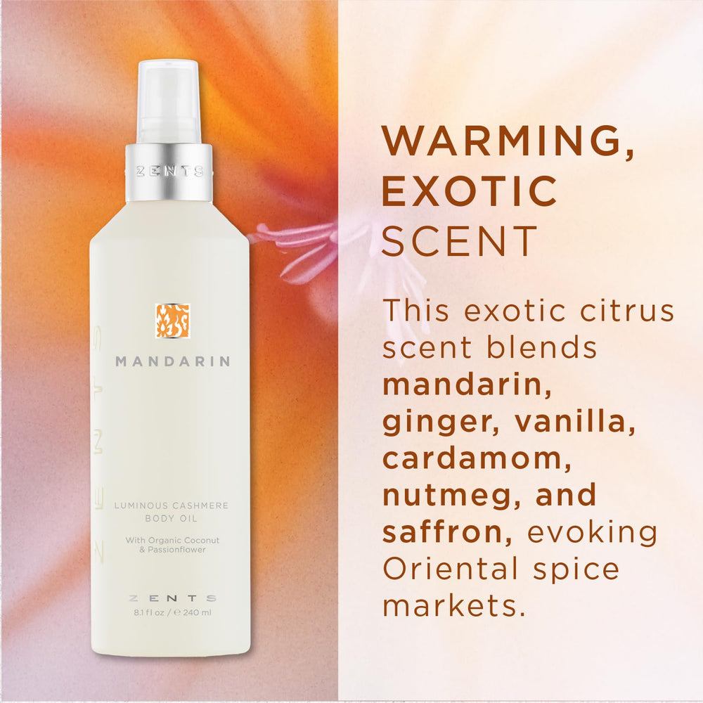 Zents ingredients label detail showing key oils and clean formulation benefits