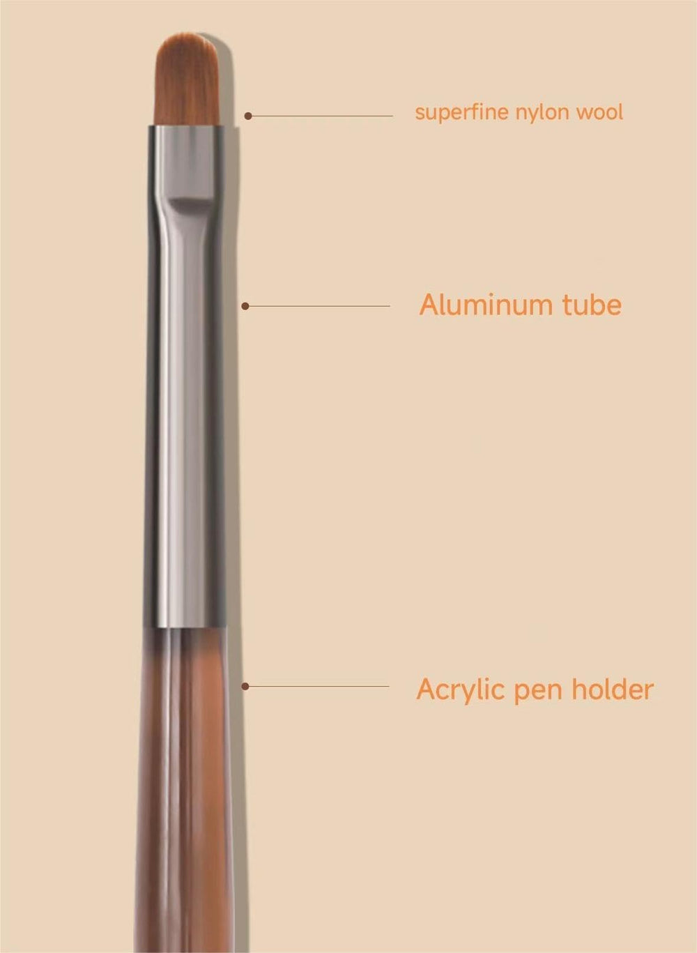 ZEOHBETY brush painting a nail showcasing accurate detail work