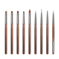 ZEOHBETY front packaging showing nine brushes, professional kit benefit