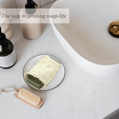 ZEPELOFFY pouch holding bar soap to boost lather and convenience