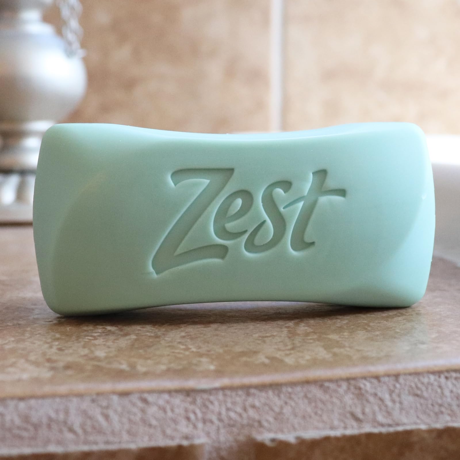 Zest bar lather in hand demonstrating rich foam for gentle cleansing