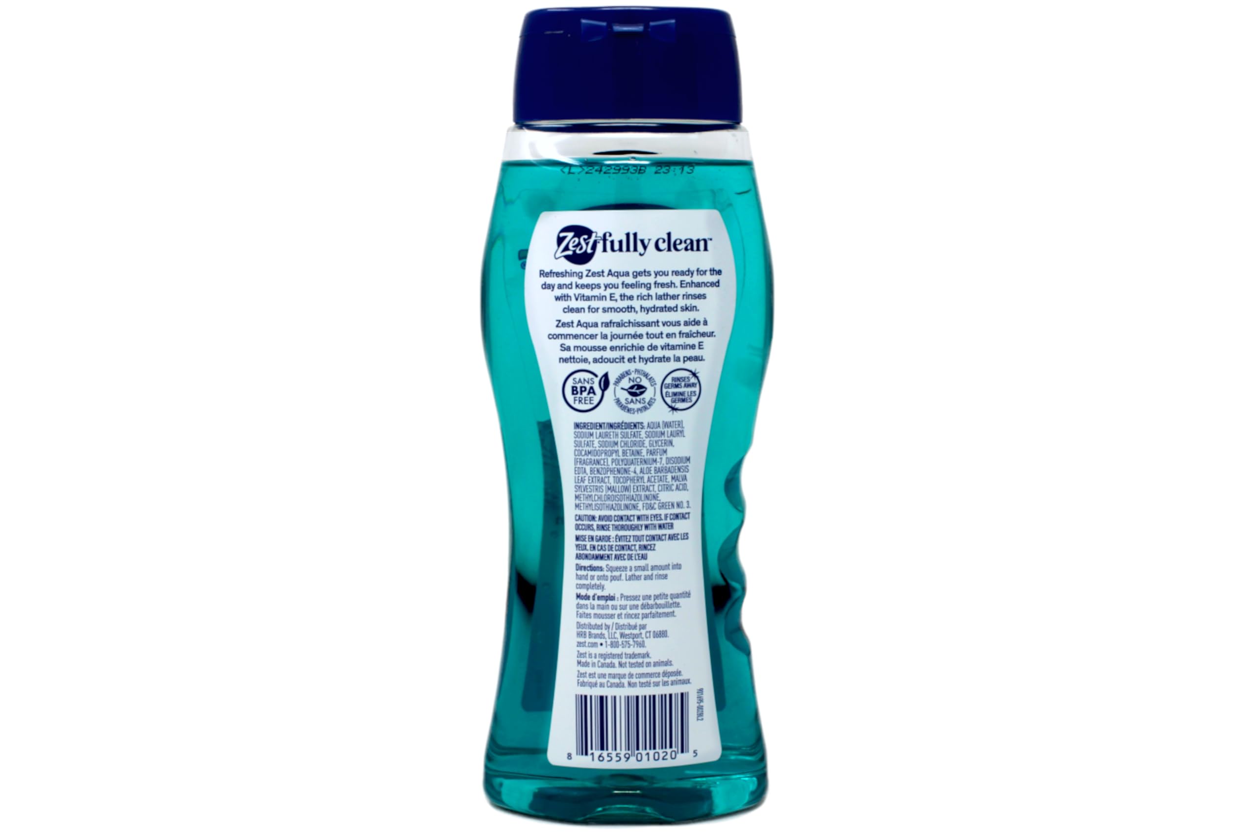 Zest bottle placed in shower caddy showing convenient accessibility during daily routine