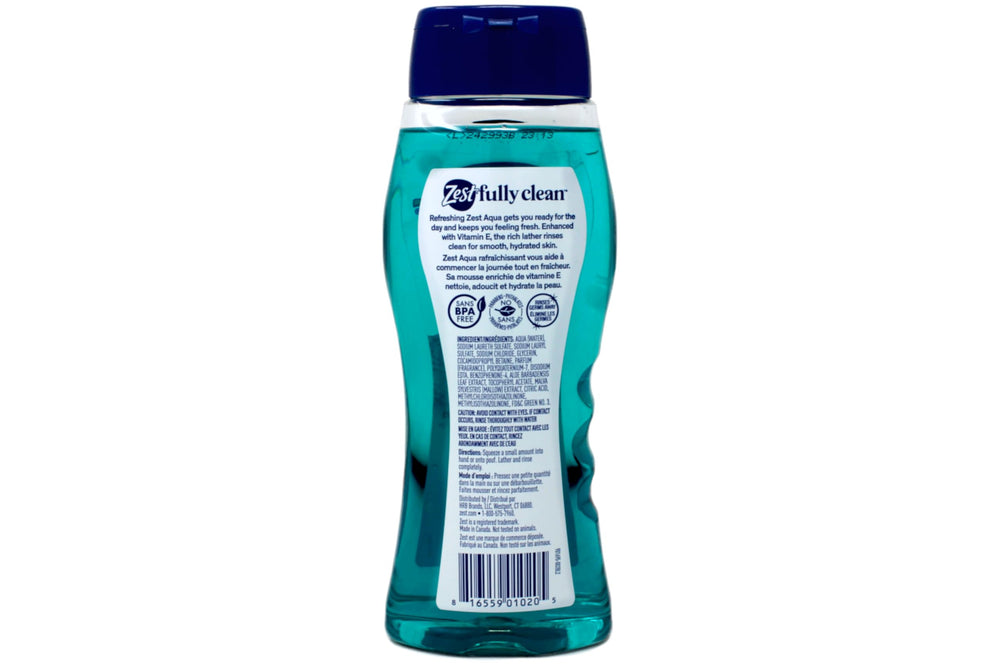 Zest bottle placed in shower caddy showing convenient accessibility during daily routine