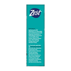 Zest ingredient label showing Vitamin E and paraben-free reassurance