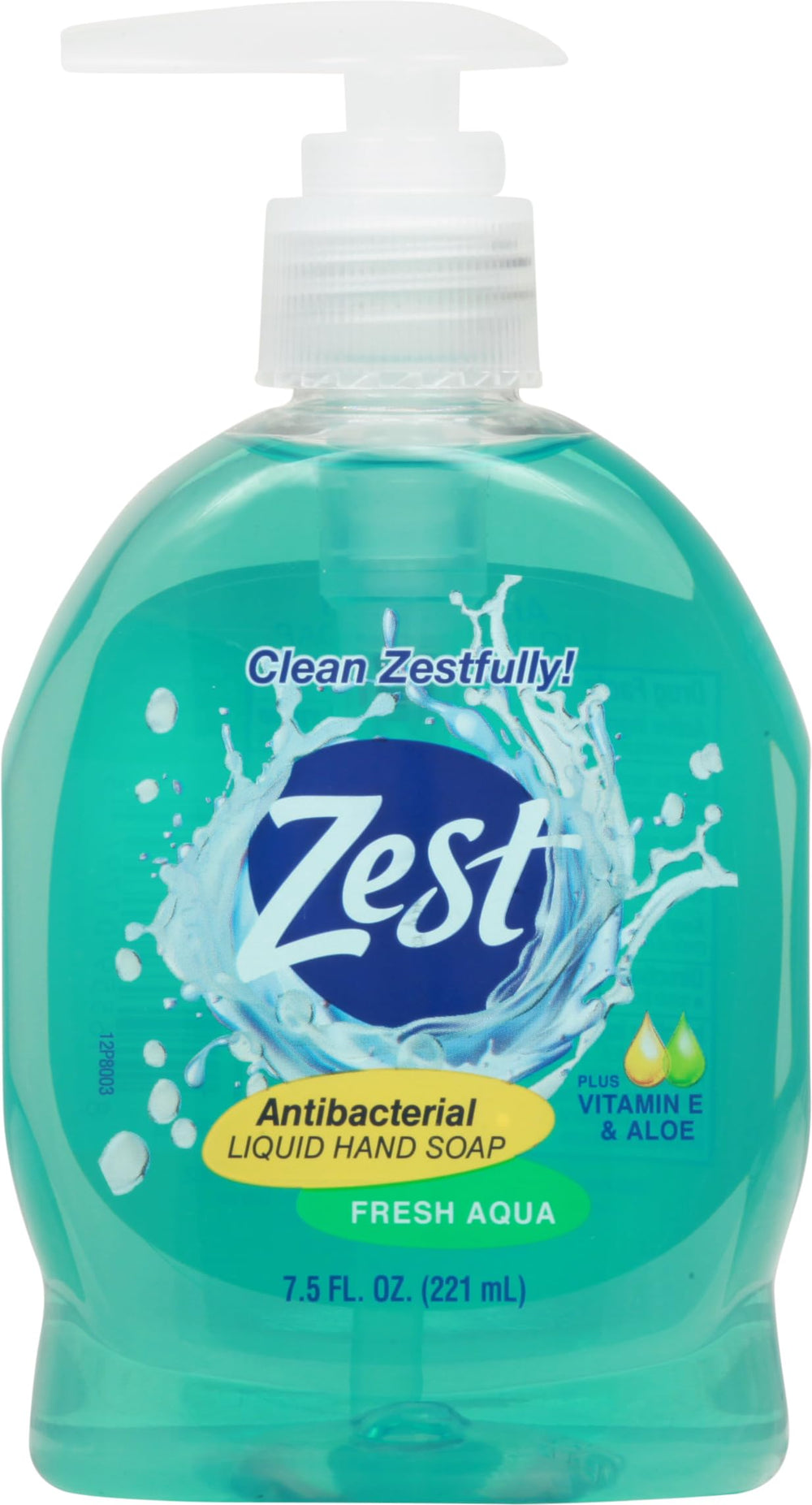 Zest bottle front view showing label and moisturizing benefits