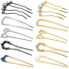 Zesucal front packaging showing all ten decorative hair pins for easy selection