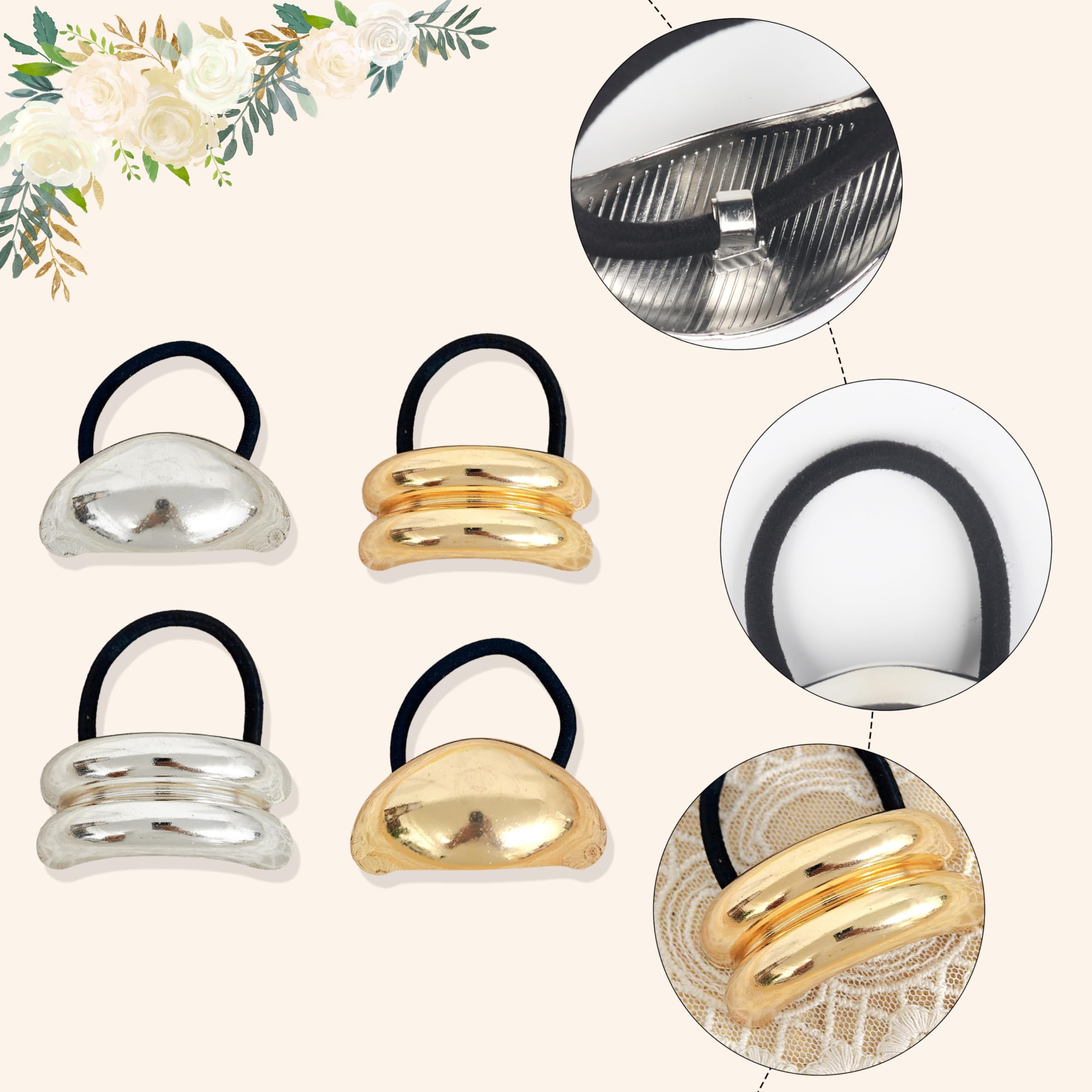 ZEYER high ponytail styled with metal cuff, quick polished finish for daily wear