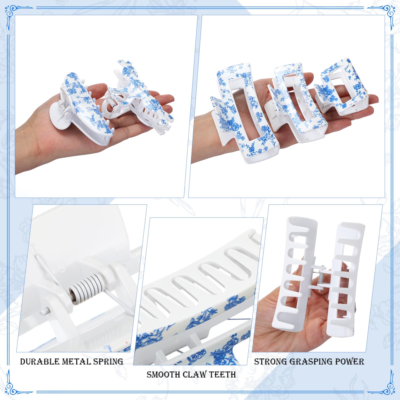 Zeyune detailed view of anti-slip teeth and spring for secure hold and comfort