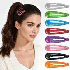 ZGQHZR clip in use on woman's bang providing a secure, discreet hold