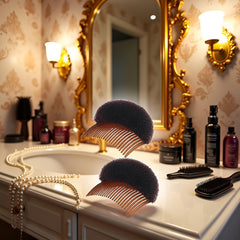 ZhangyiHot in-hair bun application demonstrating quick styling and polished finish