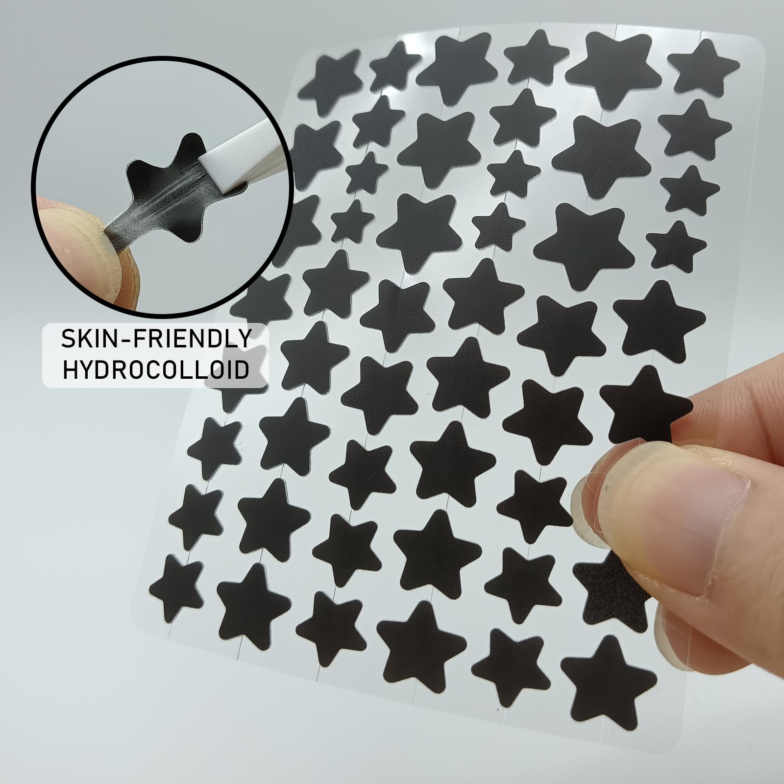 ZHAOLIESM patch applied on cheek protecting acne and reducing picking