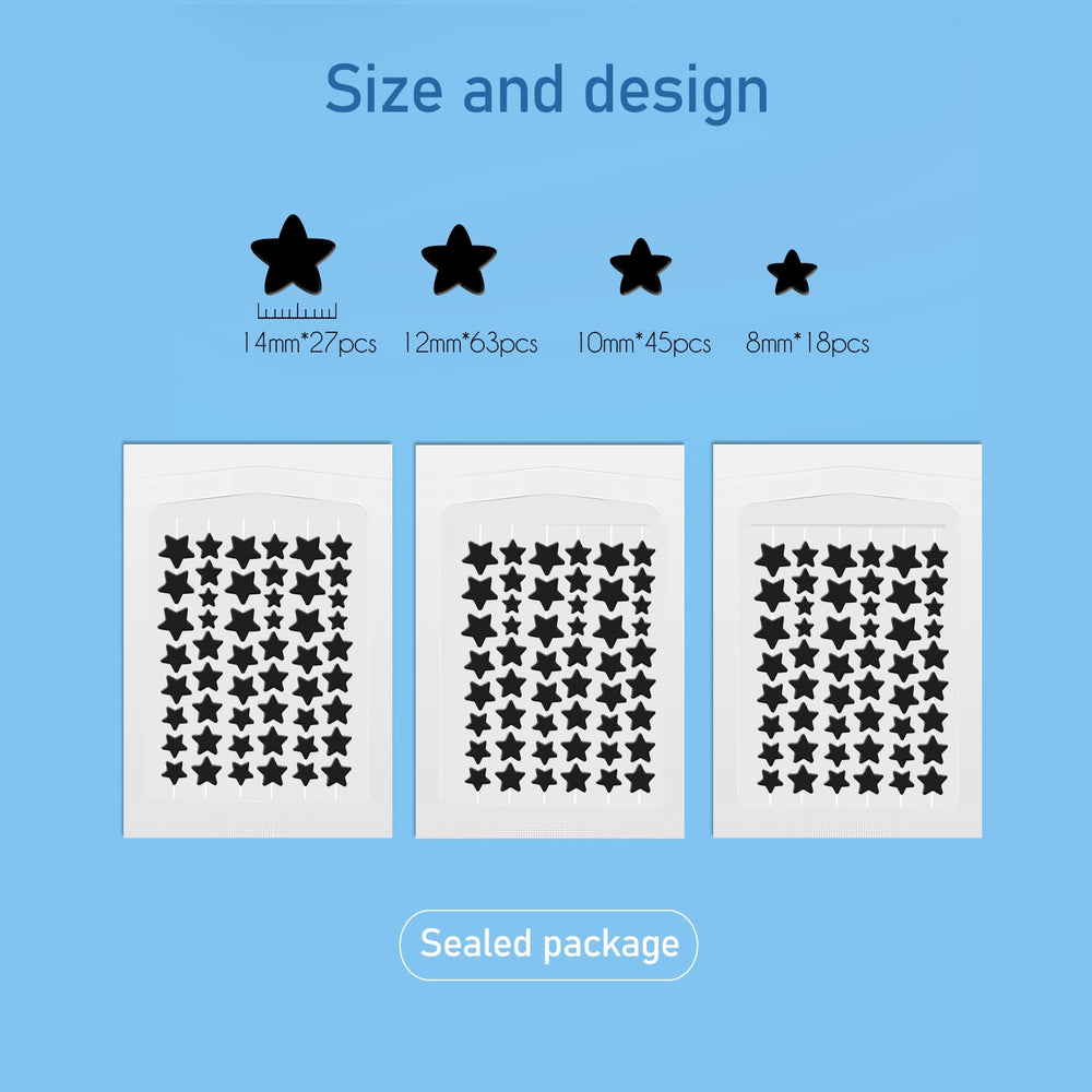 ZHAOLIESM laid out star sizes 8mm 10mm 12mm 14mm showing selection convenience