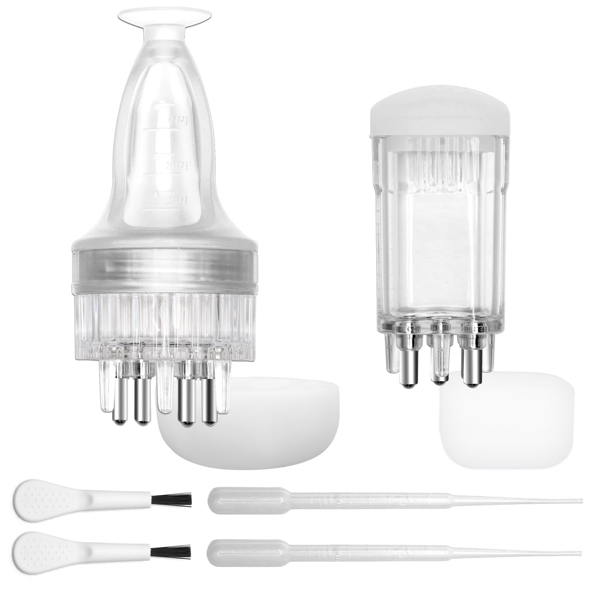 Zhaoyao front view of both applicators showing compact design and tidy storage benefit