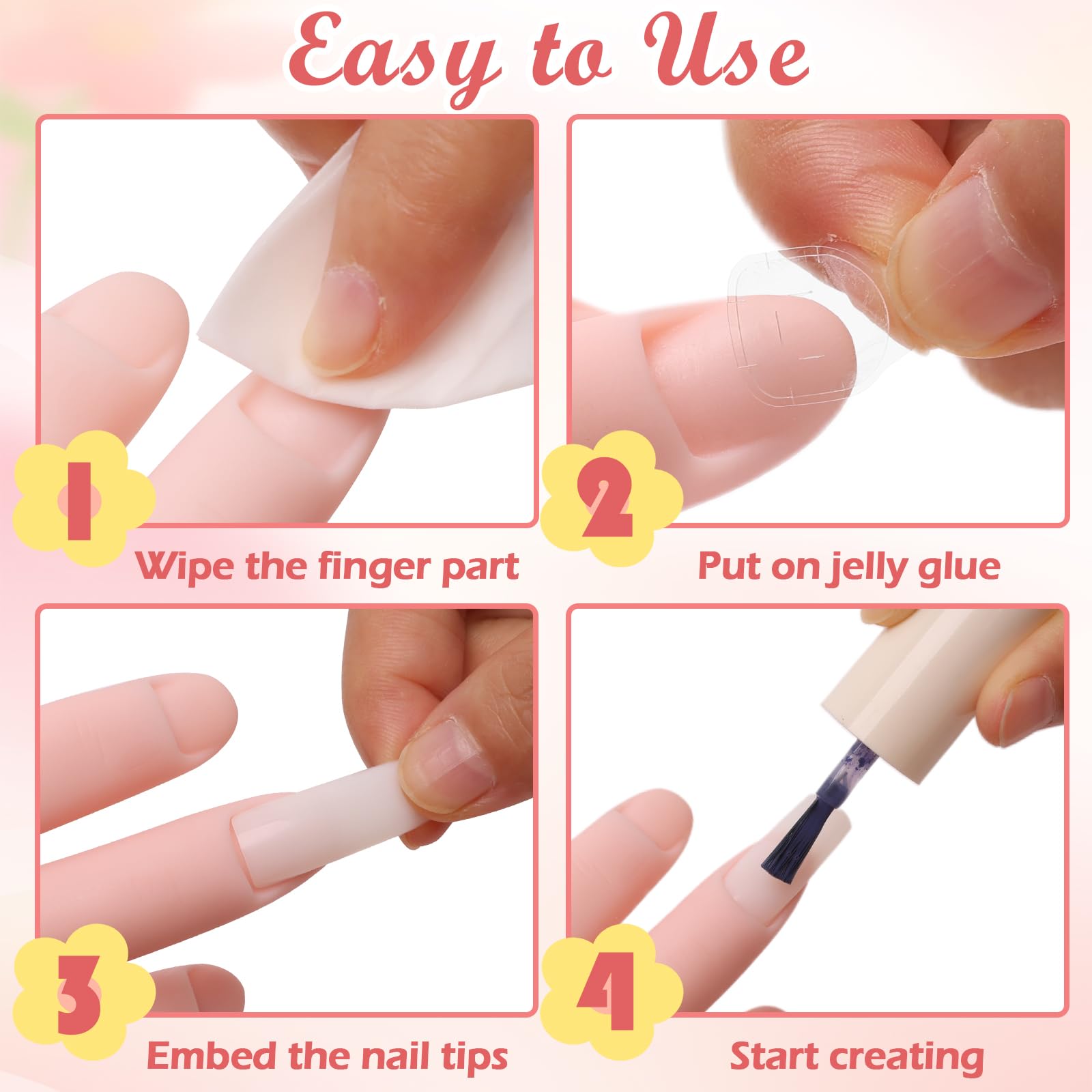 Zhaoyao in-use painting nail showing realistic training surface for brush control