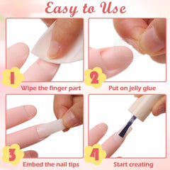 Zhaoyao in-use painting nail showing realistic training surface for brush control