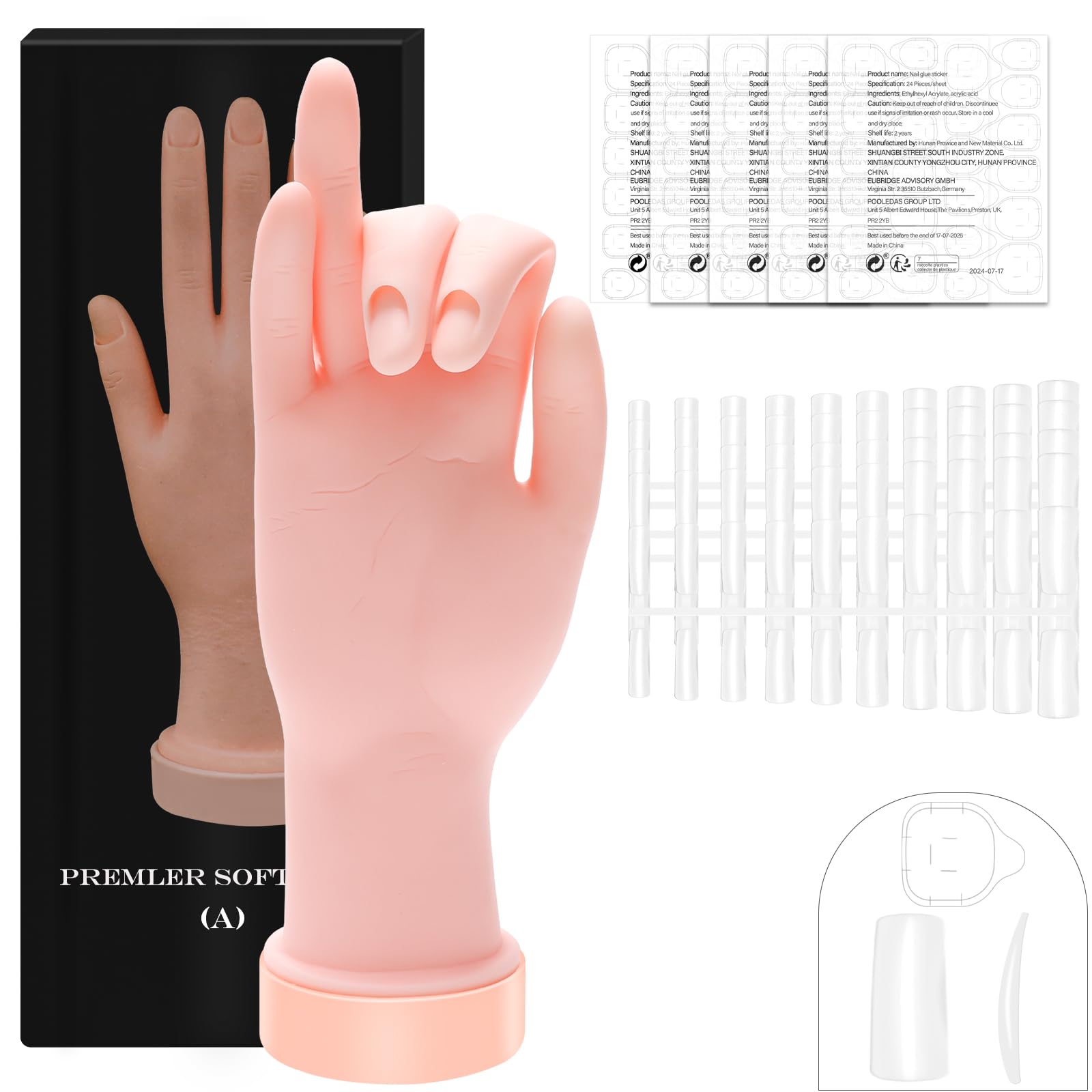 Zhaoyao practice hand front view showing realistic shape and training benefit