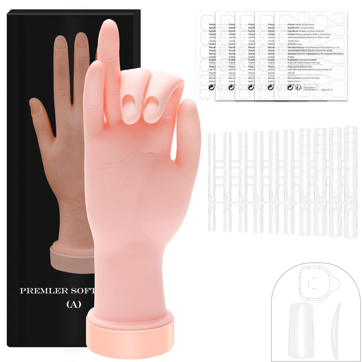 Zhaoyao practice hand front view showing realistic shape and training benefit