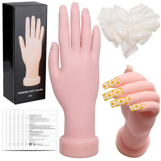 Zhaoyao practice hand front view showing full mannequin and stable base benefit