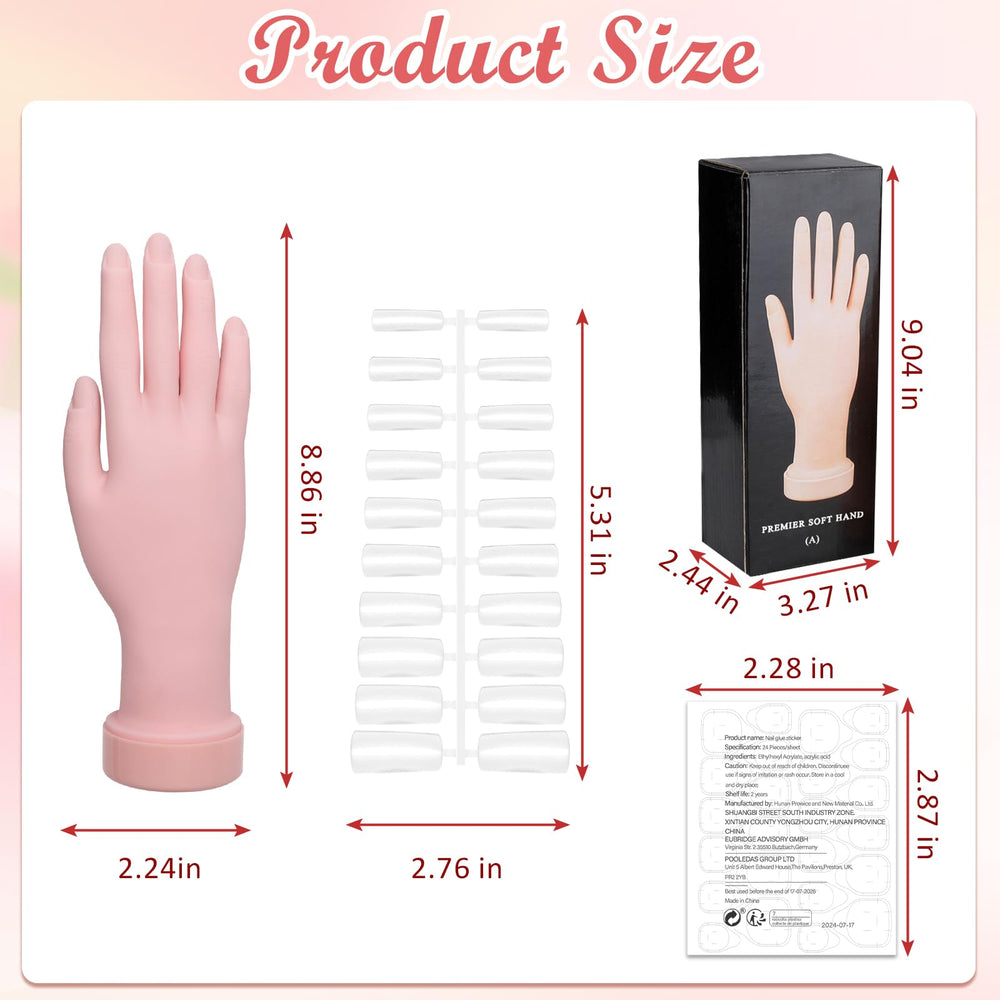 Zhaoyao size comparison with real hand showing true-to-life scale for practice