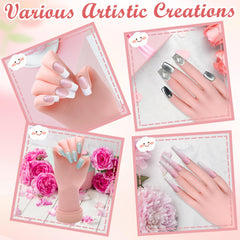 Zhaoyao tips and jelly glues layout showing included supplies for extended practice
