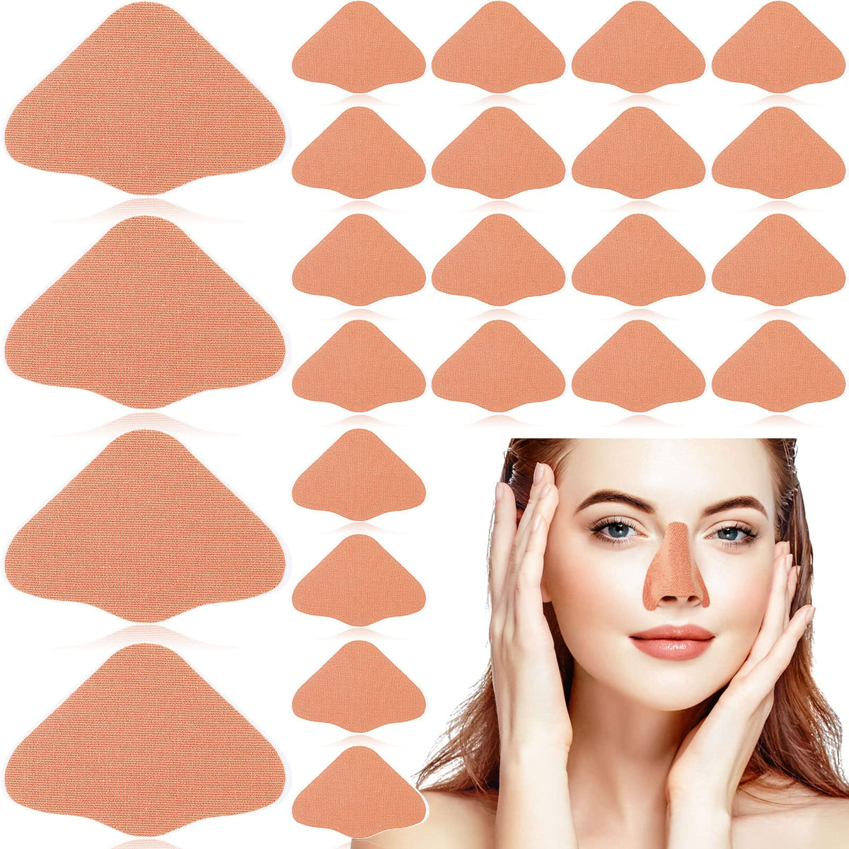 Zhengmy front pack of beige nose patches showing count and compact packaging benefit