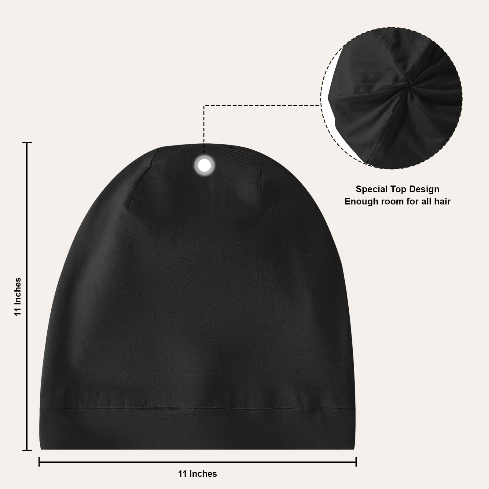 ZHENSILK modal cotton texture breathable exterior keeps scalp cool