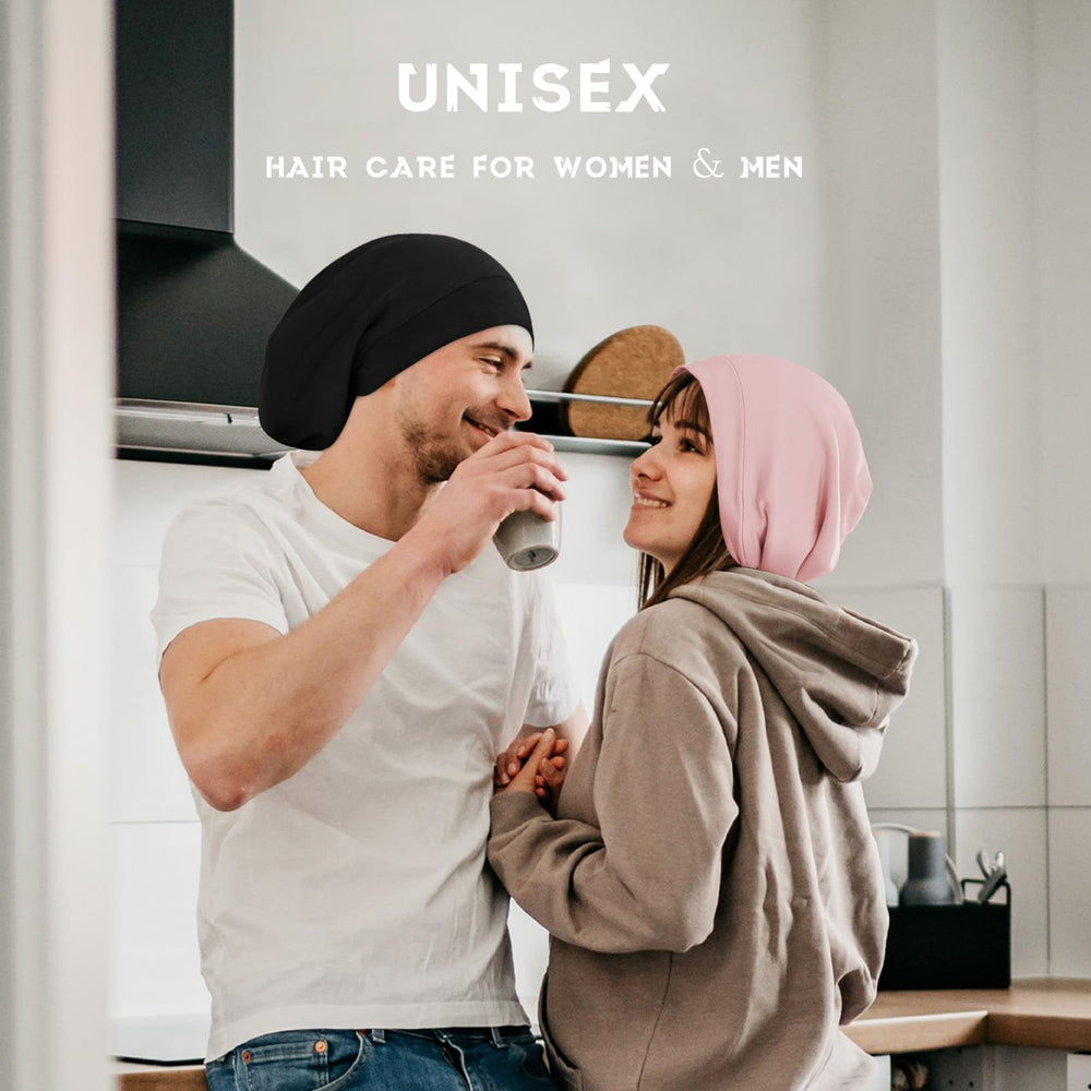 ZHENSILK black and pink beanies styled outdoors for versatile daily wear