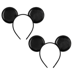 zhezesmila front view showing two black ear headbands for matching outfits
