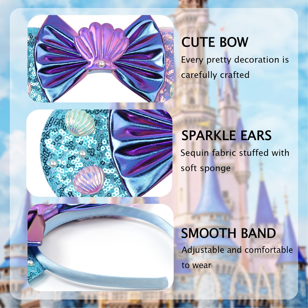 zhezesmila metallic bow texture showing iridescent finish and shine