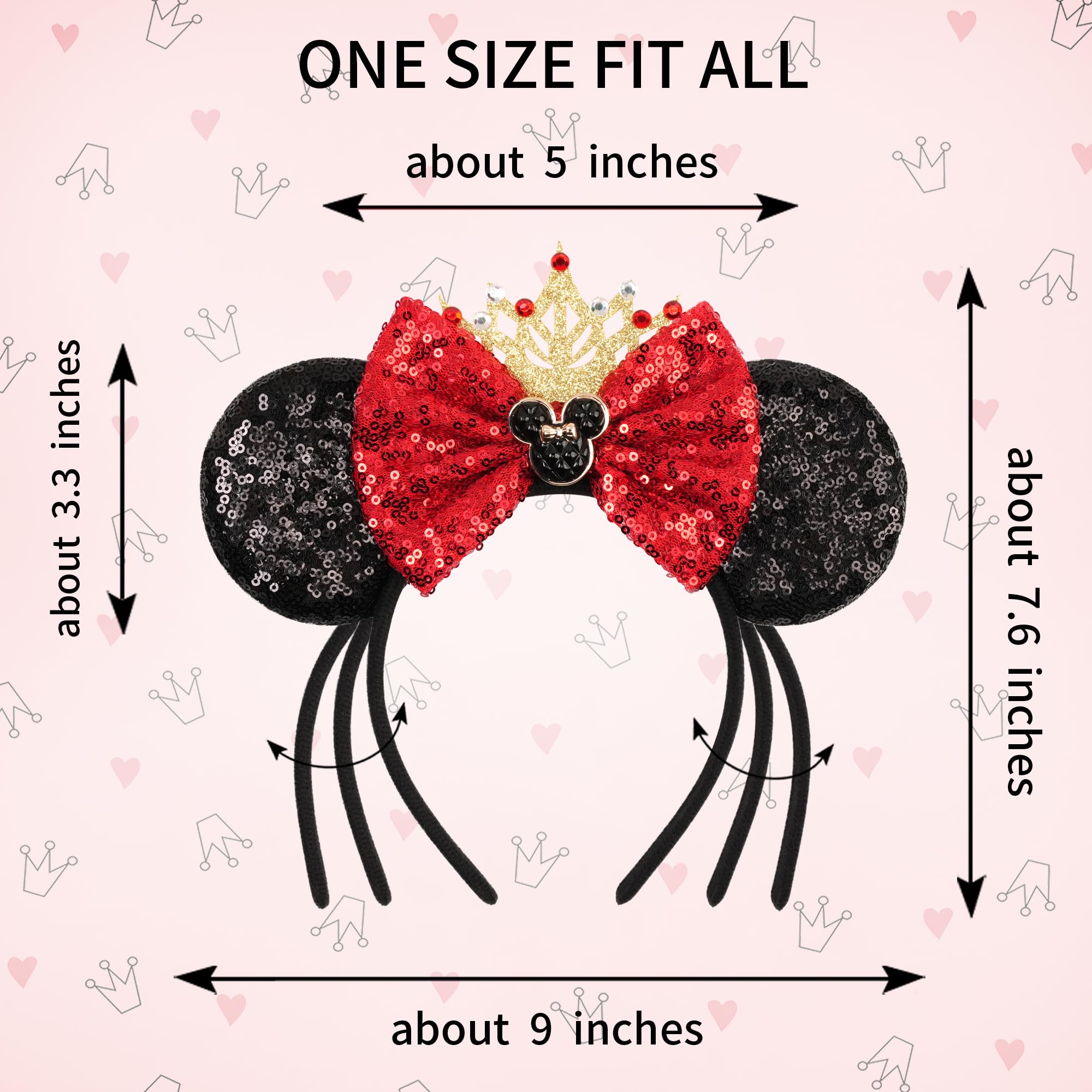 zhezesmila headband next to ruler showing scale and easy portability