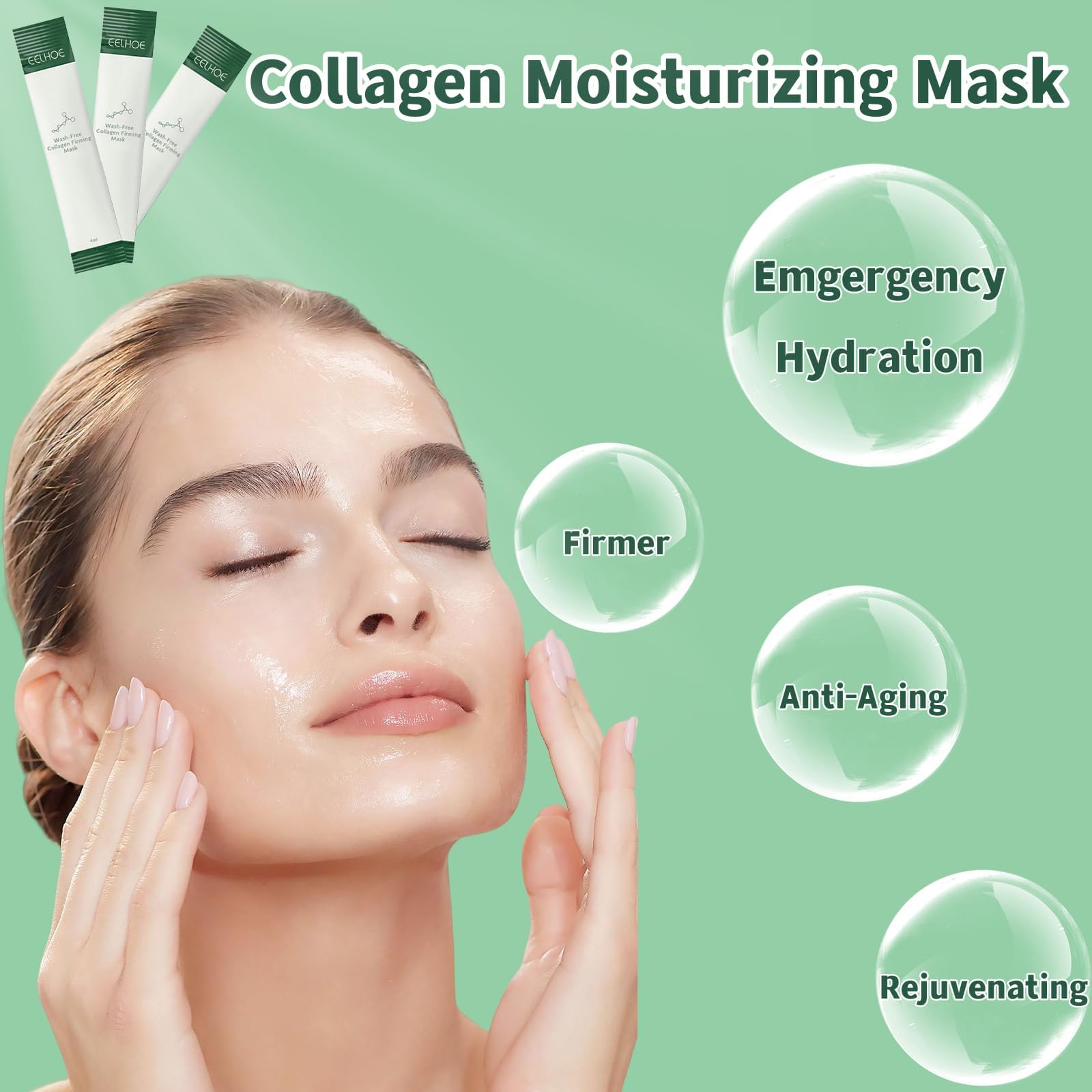 zhnnt single sachet opened with mask visible, easy one-use benefit