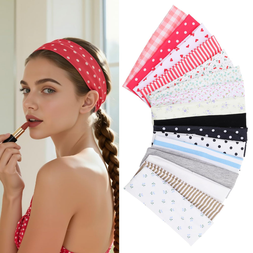 ZhouBoat front display pack showing 16 colorful headbands and variety benefit