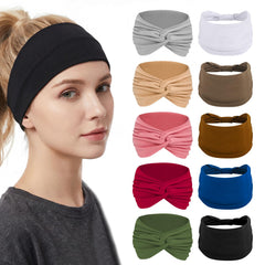 ZhouBoat front view of ten headbands showing color variety and convenience