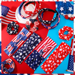 ZhouBoat hair accessories paired with July 4th outfit showing festive flair