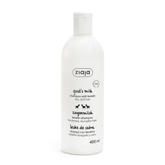 Ziaja bottle front view showing label and volume, clear product identity benefit