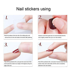 ZIFANHU size comparison beside natural nails to show full cover fit