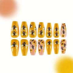 ZIFANHU top view of medium square tips showing consistent shape and salon finish benefits