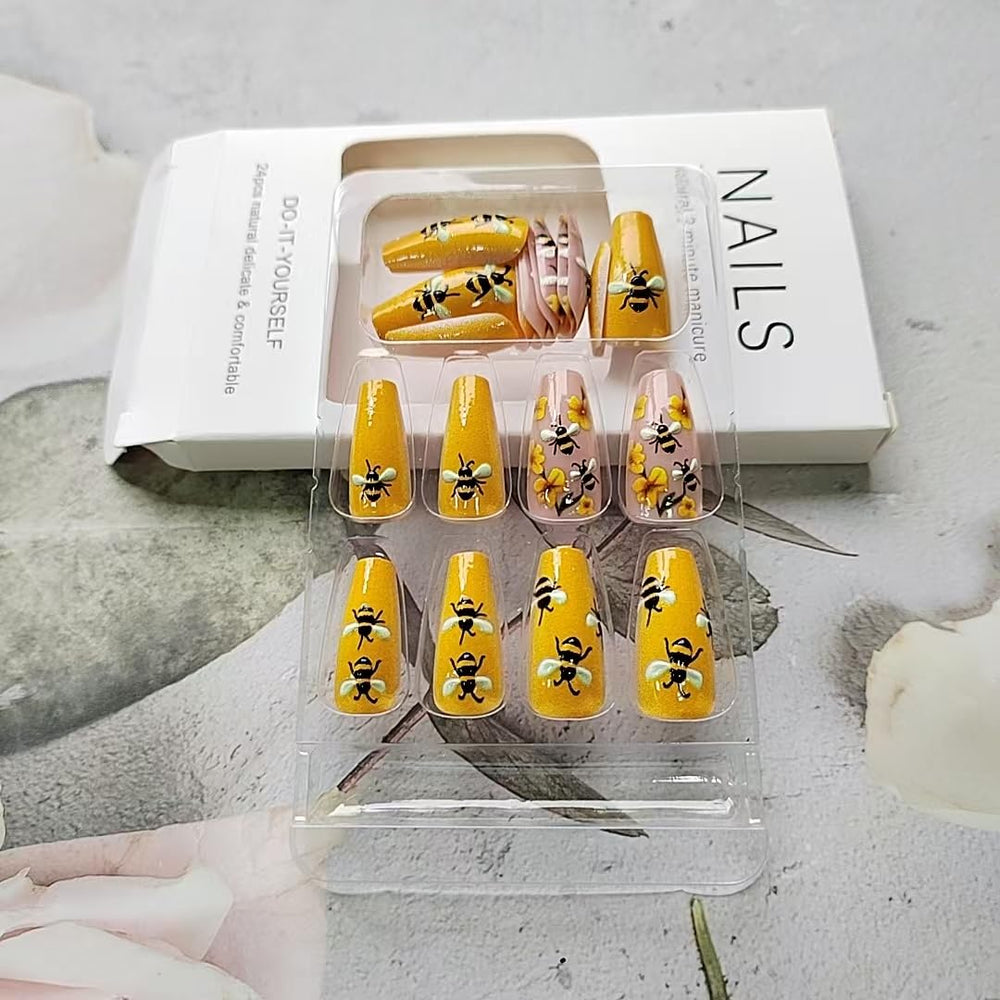 ZIFANHU press-on nails worn on hand illustrating finished look and instant manicure benefit