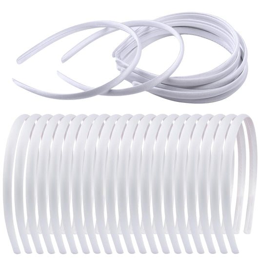 Zifengcer front pack of 20 white headbands showing value and quantity